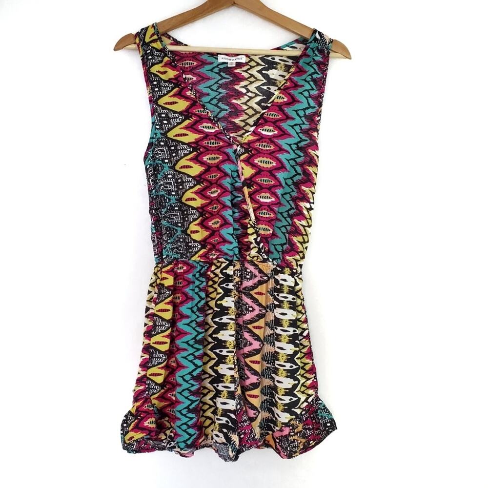 Roommates | V-Neck Playful Colorful Romper